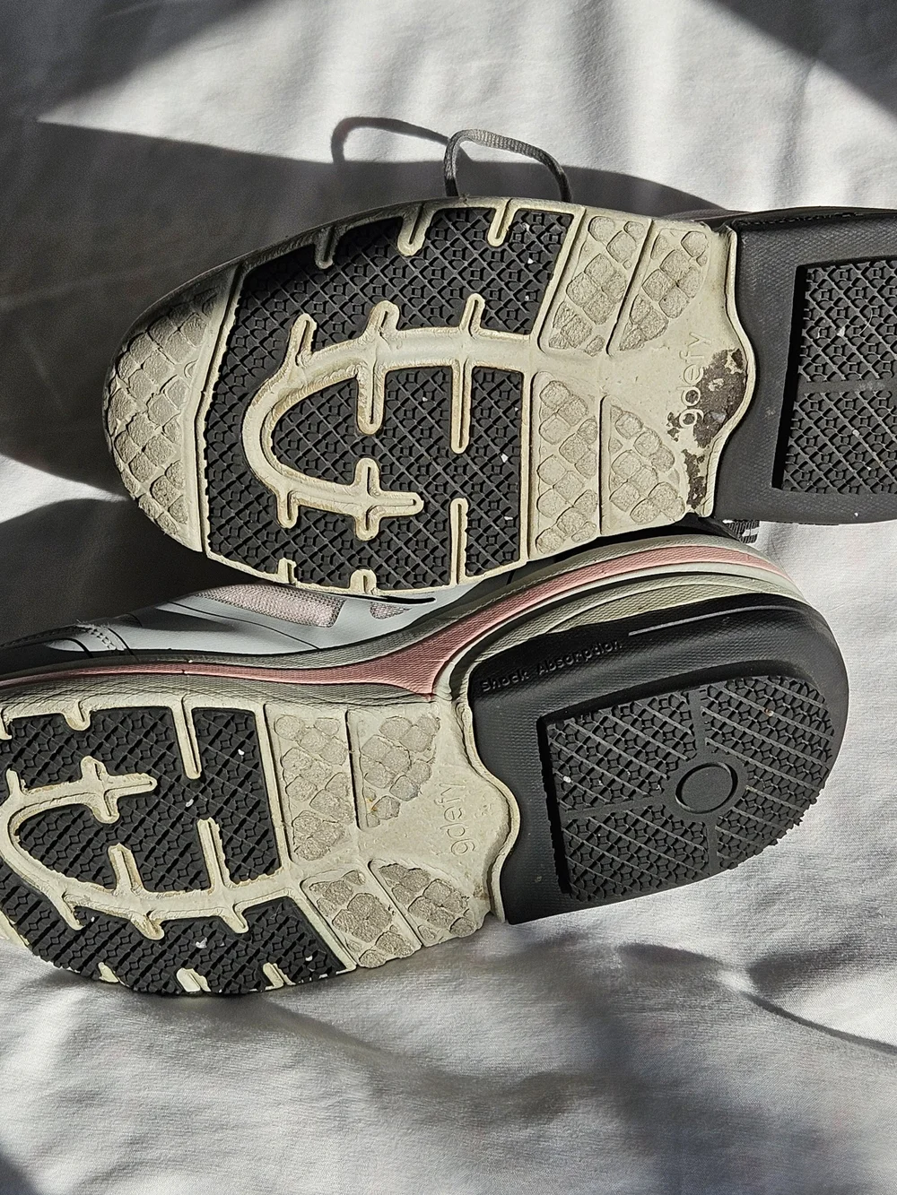 ION Women’s Gray and Pink G/defy Athletic Walking Shoes
